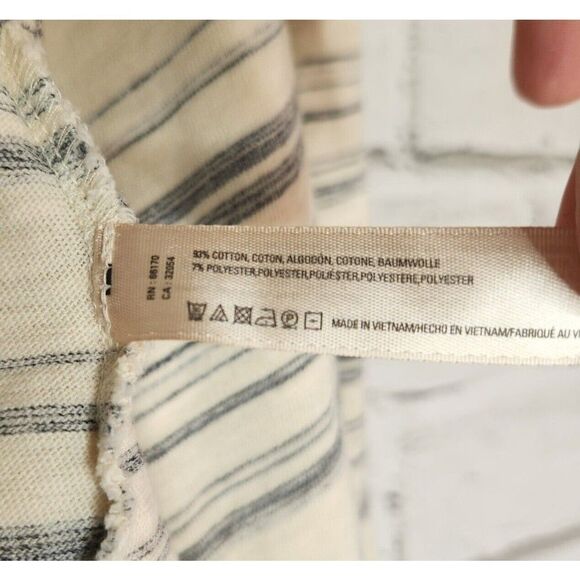 SATURDAY SUNDAY Anthropologie Cardigan Striped Open Long Sleeve Size Medium - Picture 15 of 15